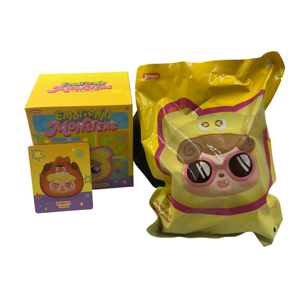 Jotoys Emotional Monsters Anger Plush Figure Confirmed Blind Box Pouch Keychain